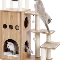 Cat tree house