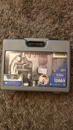 AmScope Kids 52-Piece Microscope Set 1200X