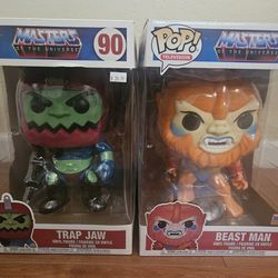 Lot of 2 Masters of the Universe 10" funko pops
