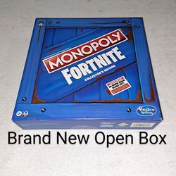 Brand New Open Box Monopoly Fortnite Edition Board Game (Is Complete Nothing Missing)