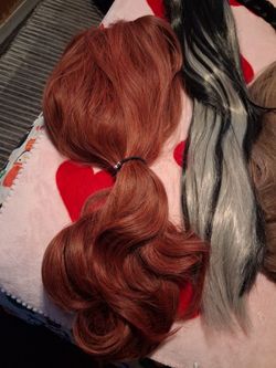 Auburn Red Wavy Hair Wig