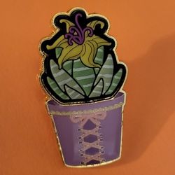Disney Princess Rapunzel Flower Pot Inspired Enamel Metal Pin Blind Box Series 