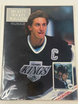 Wayne Gretzky 1990 #1 first  Beckett Hockey price guide   Wayne Gretzky Cover Los Angeles Kings