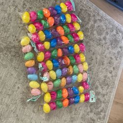 11 New in Packages Plastic Fillable Large Size Easter Eggs