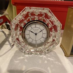Beatiful Waterford Crystal Clock In Perfect Condition