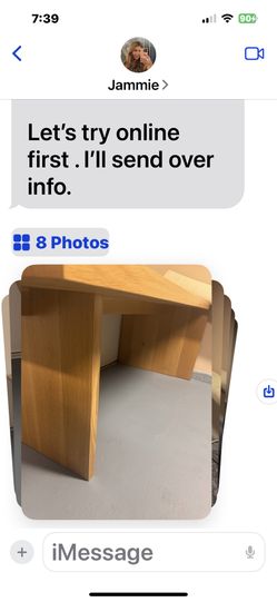 Beautiful Wood Table Can Be Used As A Dining Table or Or Desk