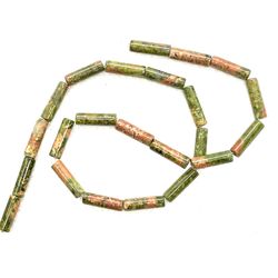 Unakite Tube Beads
