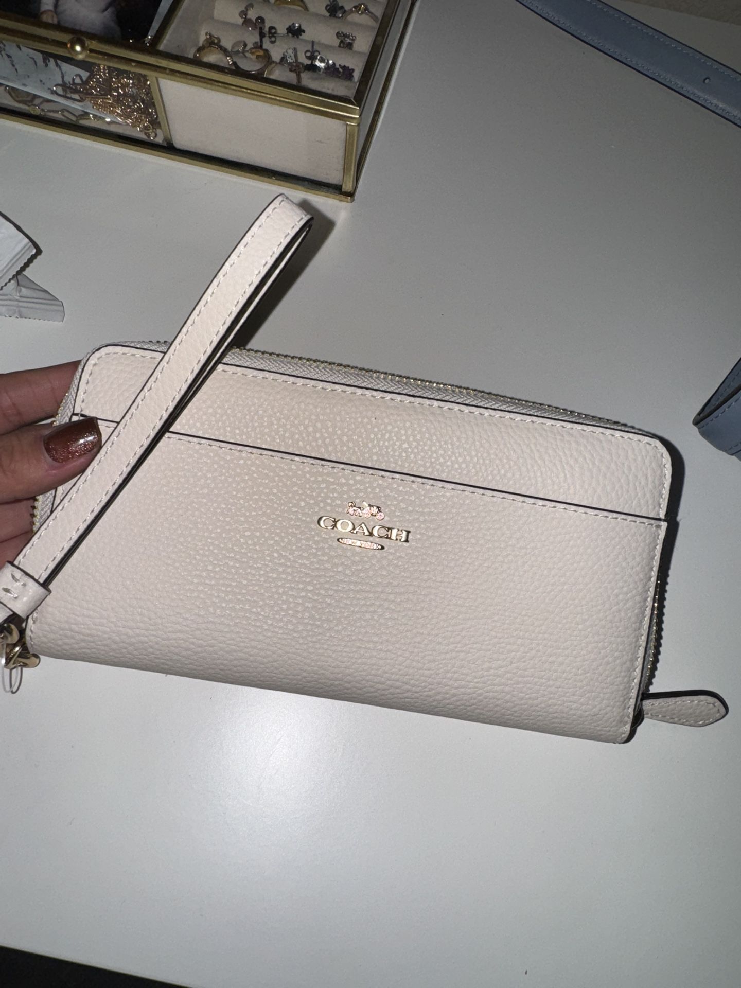 White Coach Wristlet