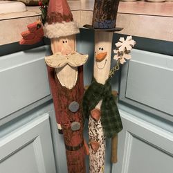 Hand Made Christmas Walking Sticks