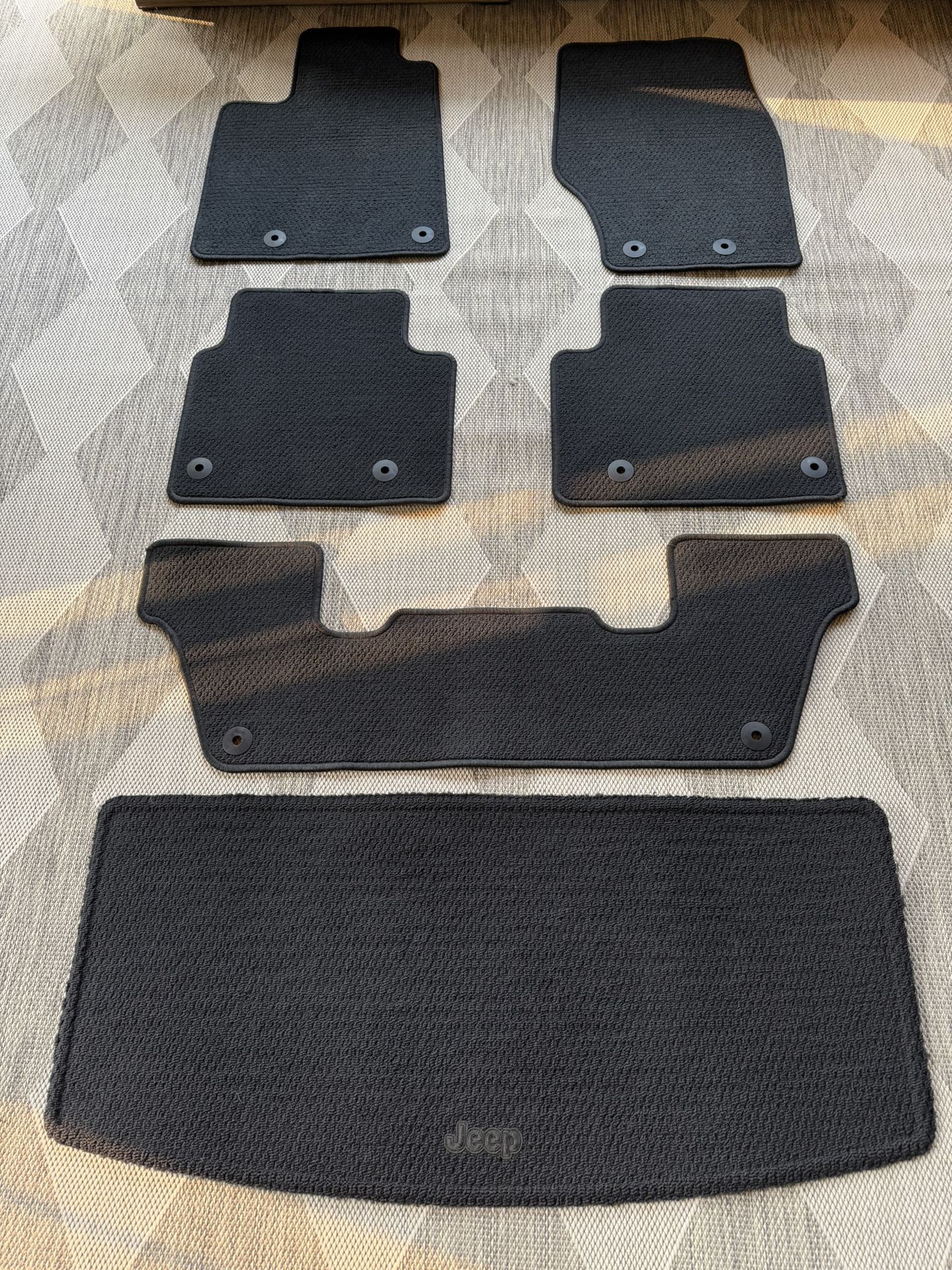 Dealer New Jeep Grand Cherokee L Carpet Floor Mats & Carpet Cargo Mat 2021-2025