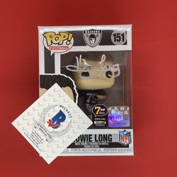 Funko Pop! Football Raiders HOF Howie Long #151 Signed Beckett COA w/Protector