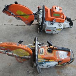 STIHL TS400 & TS760AV Concrete Cut-Off Saws – Both Run Great