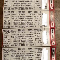 The California Honeydrops Tickets Nov 19