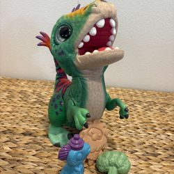 FurReal friends Dinosaur Munchin Rex w/ Accessories Active Kids Toys 35 sounds 