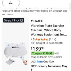 Pink or Gray Merach 2398 Vibration plate 
