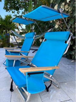 Turquoise Folding Beach Chairs