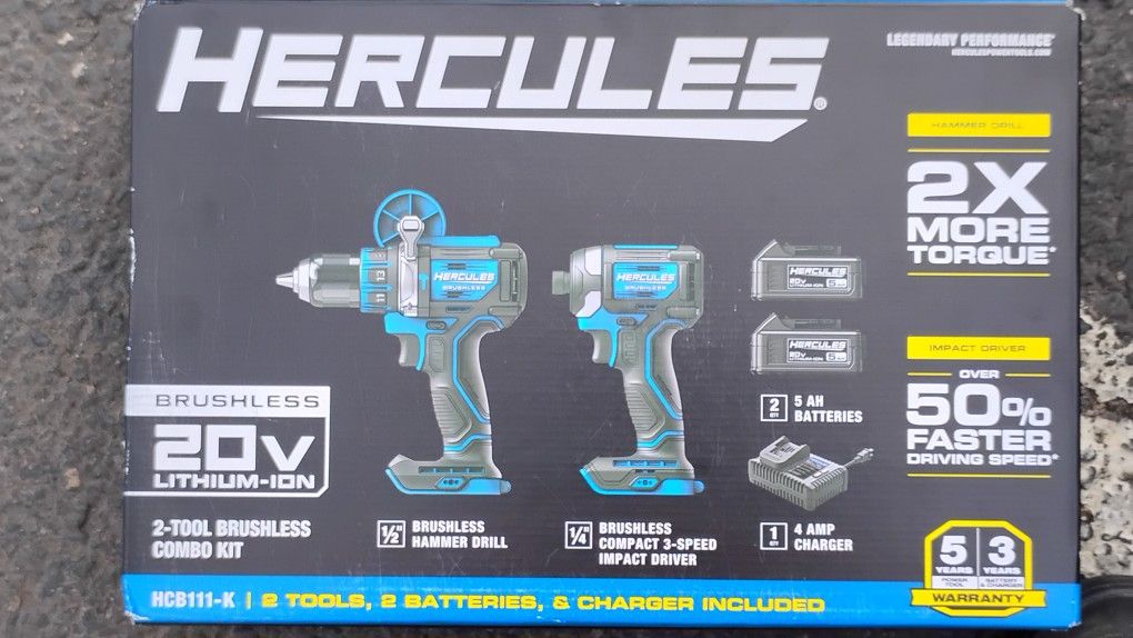 20v Brushless Impact N Drill Driver Hammer Drill