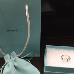 Authentic Tiffany And Co. Ring With Diamond
