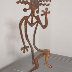 10" Metal Art, similar to or in the Style of Rosemary Pozzi, Not Signed.