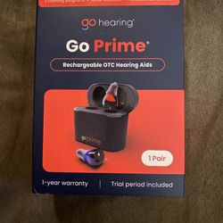 Go Hearing Go Prime Rechargeable OTC Hearing Aids