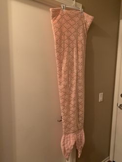 Pink Mermaid Blanket For Girls 