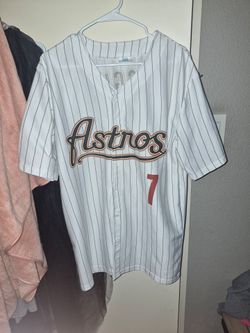 Craig Biggio 7 Houston Astros giveaway stripped jersey
