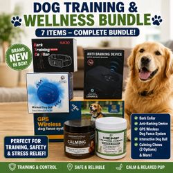Pet Training & Wellness Bundle – 7 Items – Great Value!