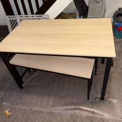 Wood Table Bench Seats