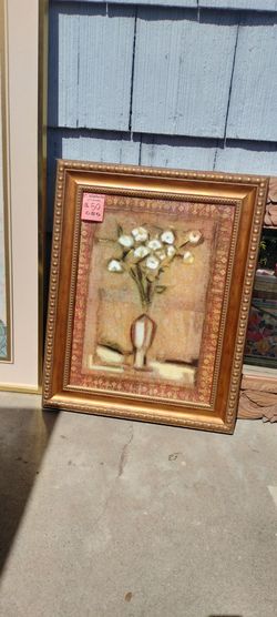 C. Winterle Olson Floral Still Life Framed Art