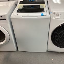 Ge Top Load Electric Washer in White with Quick Wash and Deep Fill