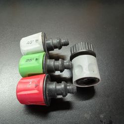Ryobi ez Clean Quick connect pressure washer tips 0, 25, 40