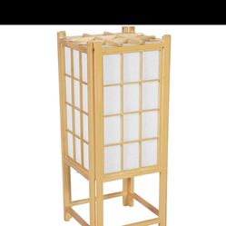 Oriental Furniture 18" Window Pane Shoji Lamp - Natural