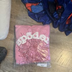 PINK SP5DER HOODIE SIZE SMALL!