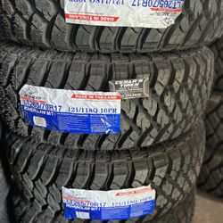 LT265/70/17 ATLANDER ( 4 NEW TIRES) WE HAVE NEW AND USED TIRES GOOD PRICES. 🔌 💸 🛞