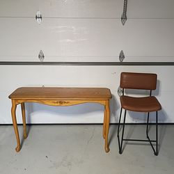 Entry table and counter stool