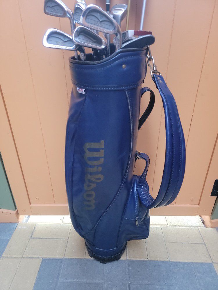 Northwestern mixed Golf Clubs Set Wit Nice Wilson Bag
