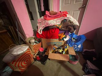 Box full of women’s clothes