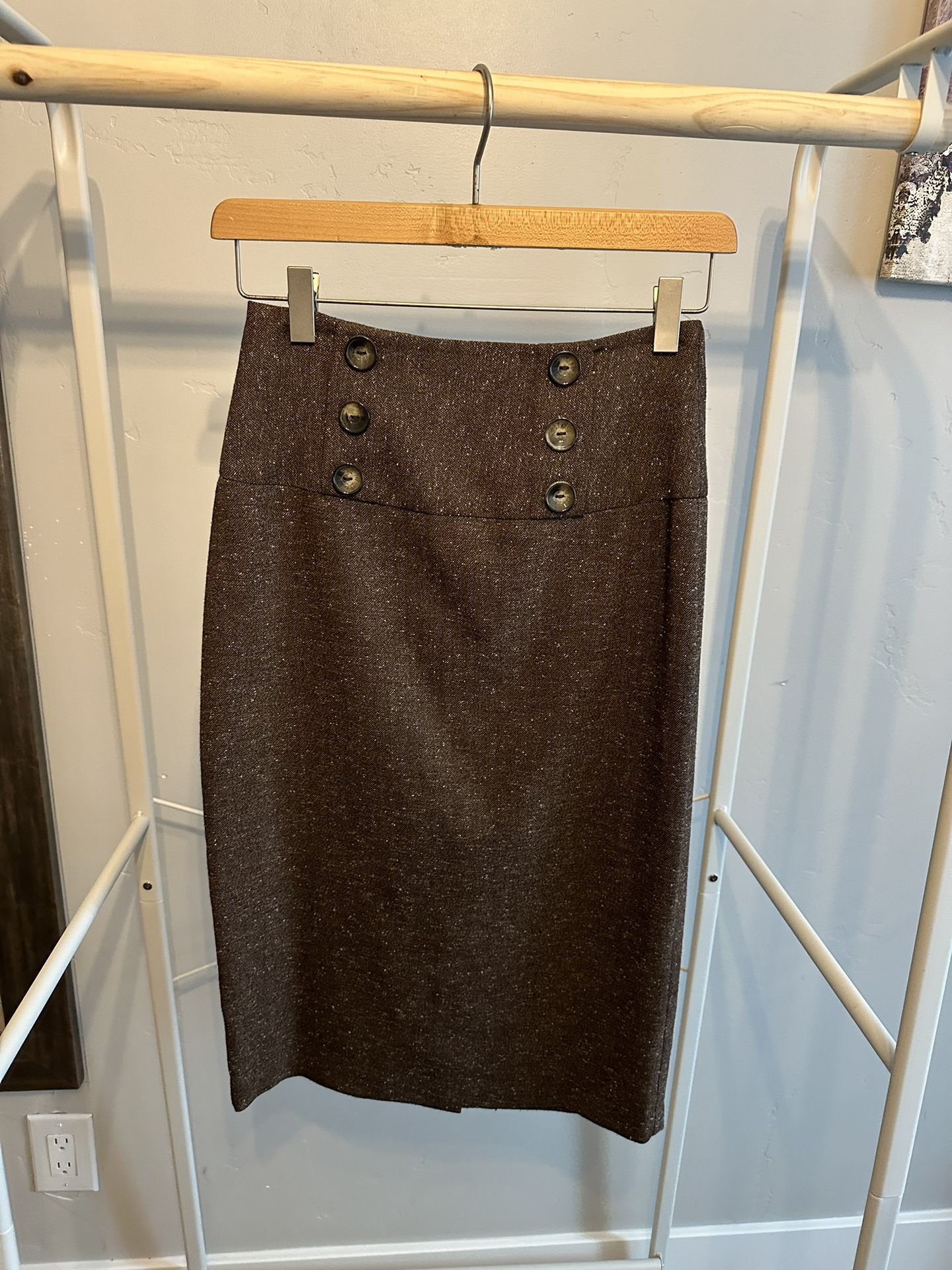 BCX Brown Pencil Skirt 