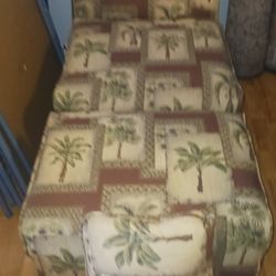 Tommy Bahama Sofa/ Footstool, In Excellent Condition