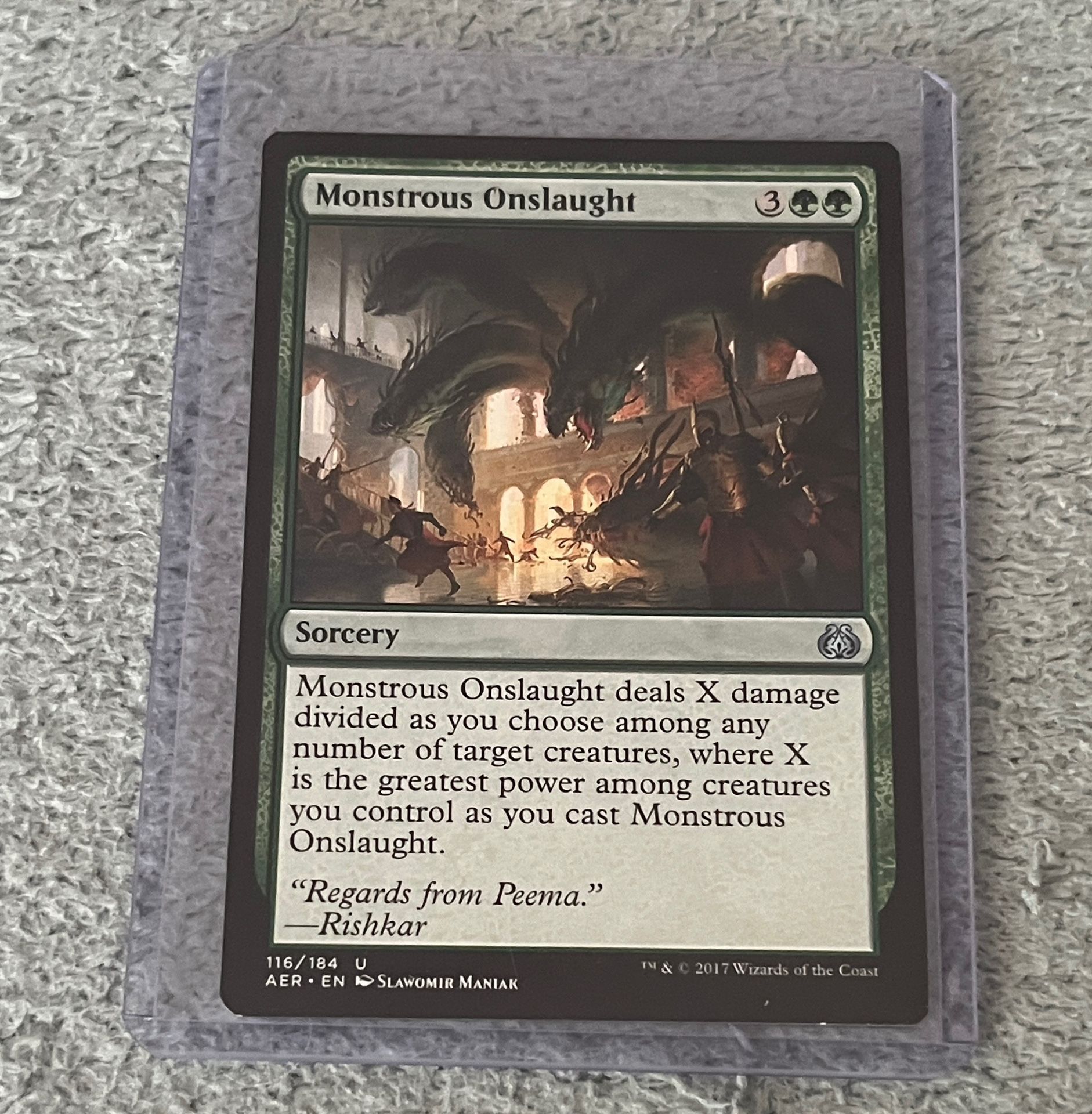MTG Monstrous Onslaught Aether Revolt 116/184 Regular Uncommon