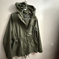 Ambiance Olive Green Utility Jacket