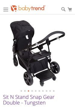 Sit n stand top snap gear double