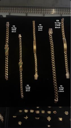 Gold bracelets