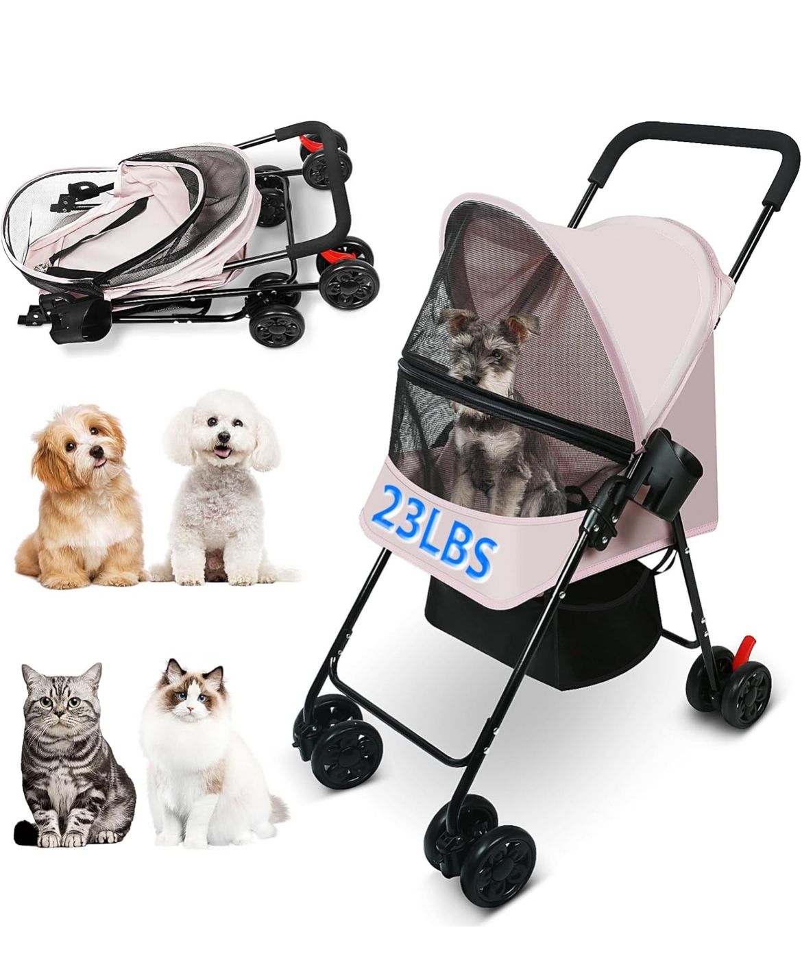 Pet Stroller For Dogs And Cats (Brand New/Unopened In Box)