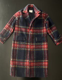 Brand New Old Navy Plaid Coat For Women Size S