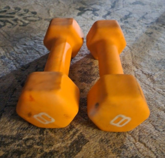 Set Of 8lb Dumbbells