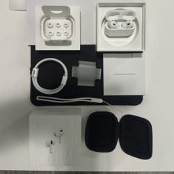 AirPods Pro 2 (2nd Gen) w/ AppleCare+ Thru 11/26 & Case/Lanyard - MINT! 
