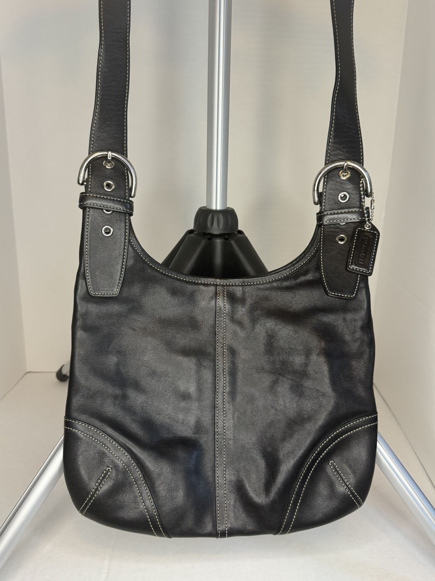 Coach Vintage Black Leather Crossbody D3S-9549