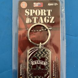 Brand New Mississippi State Bulldogs Sport Tagz keychain.