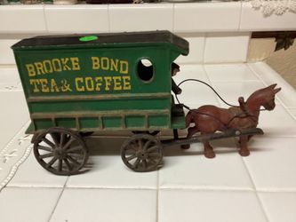 Antique Iron Brooks Bond Tea & Coffee Carriage
